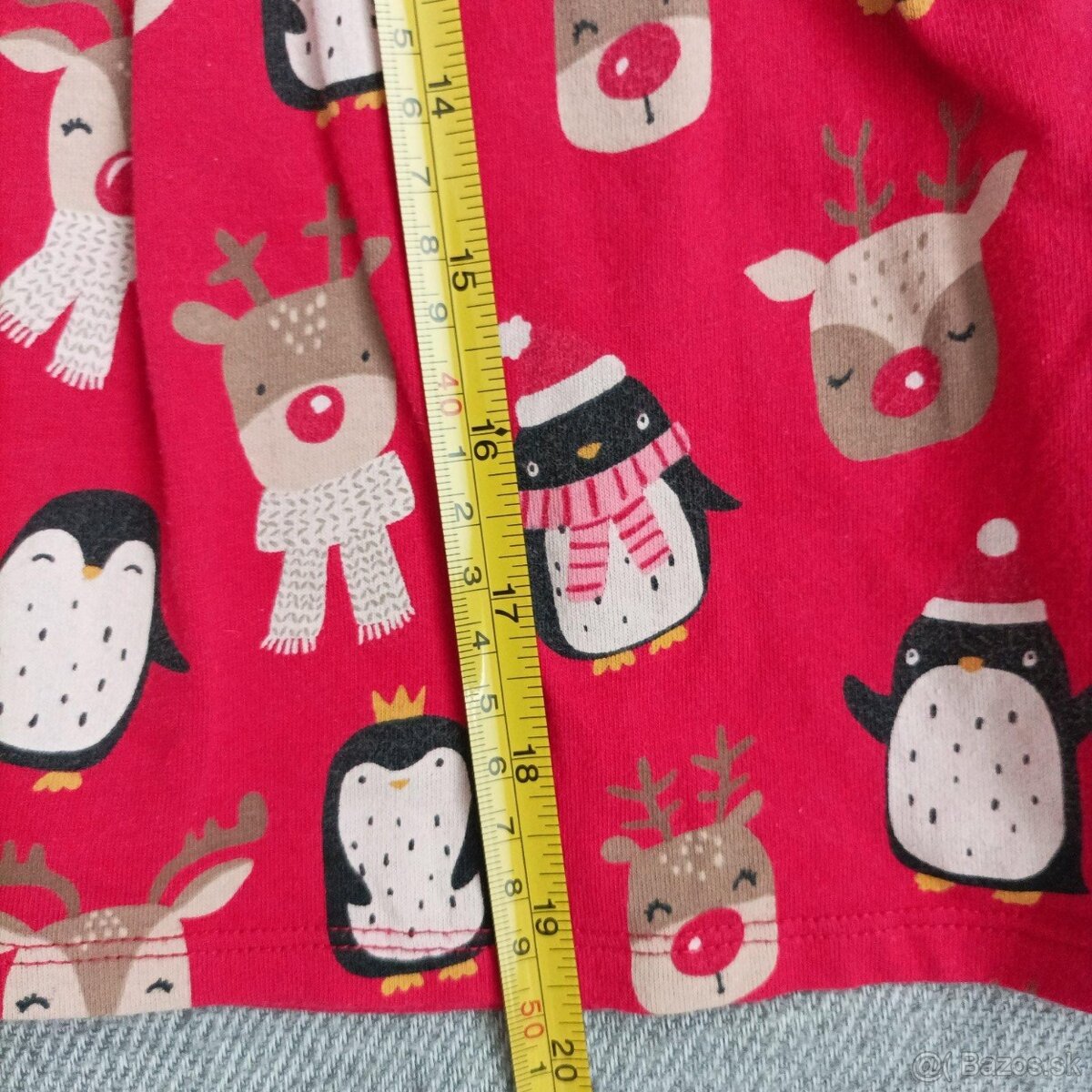 Vianočné šaty + tričko , velk.110 - 9