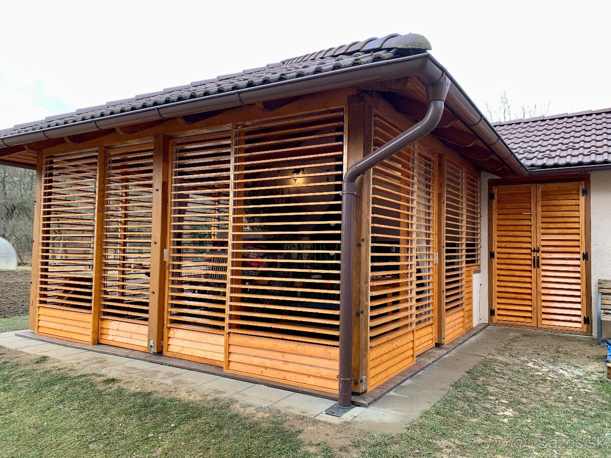 Otočné Žaluzie Slnolamy Pergoly Altánky Terasy Prístrešky - 9