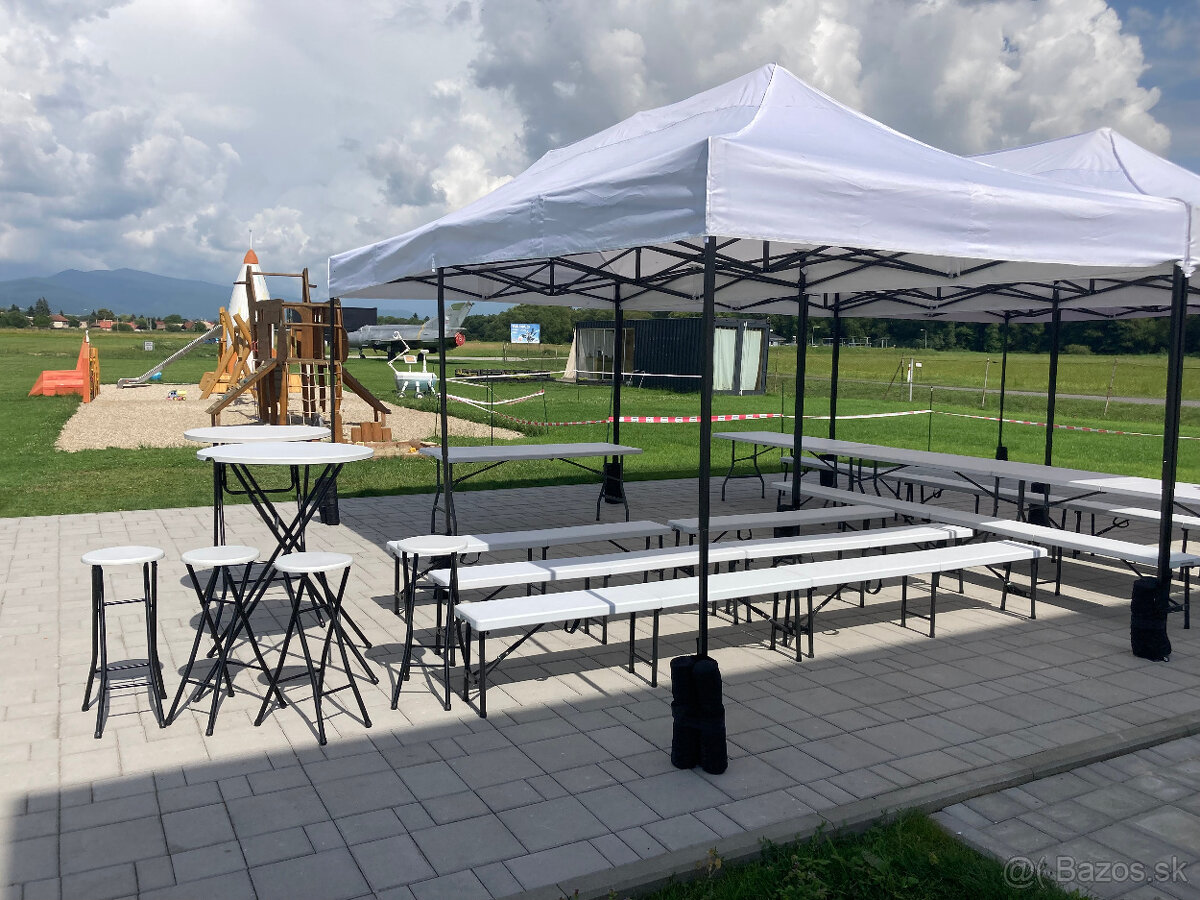 ✅ Výhodný set stan 6x3 metre + sedenie - prenájom - 9