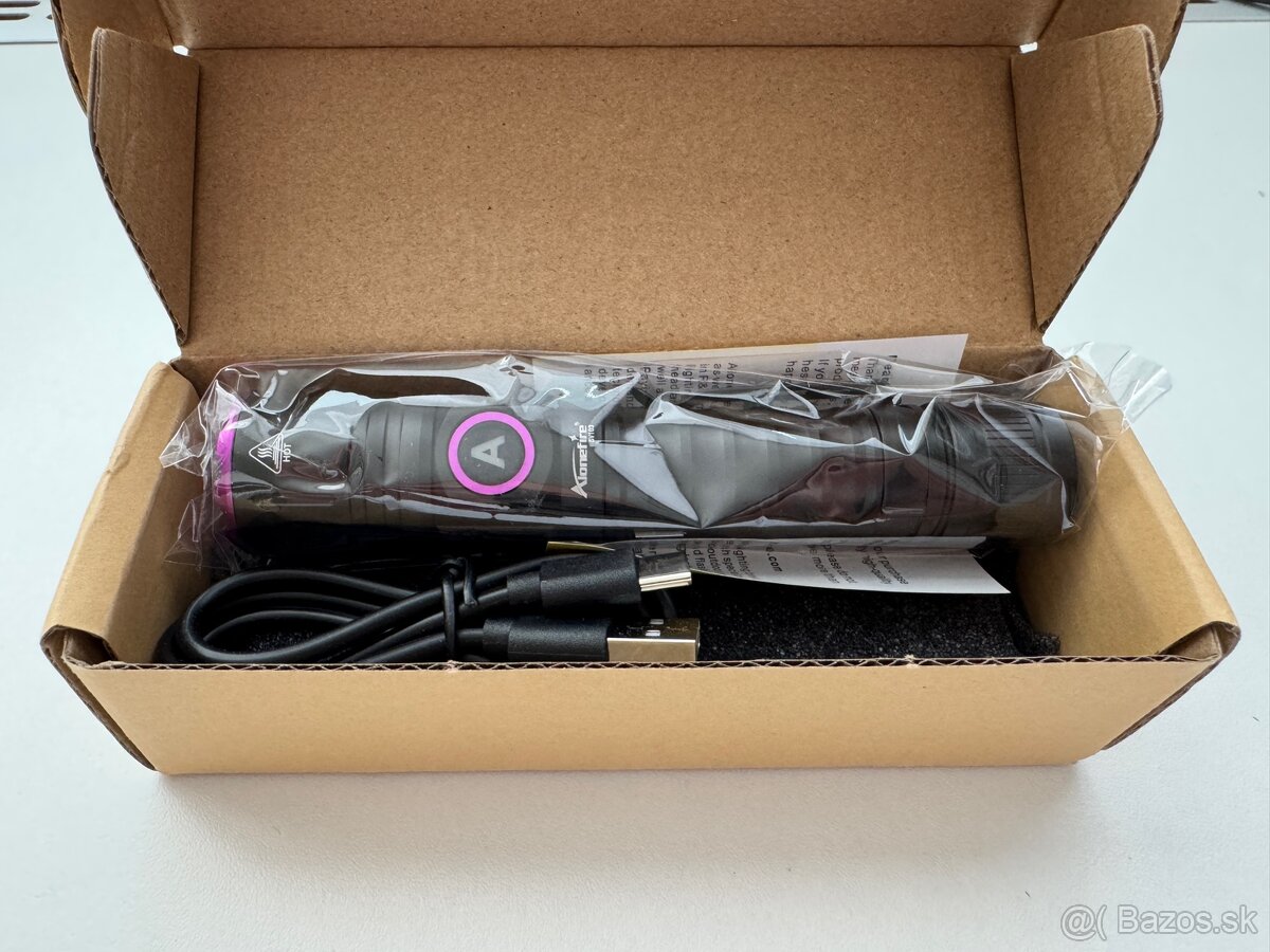 UV LED baterka 3x365nm 3x395nm nabijatelna - 9