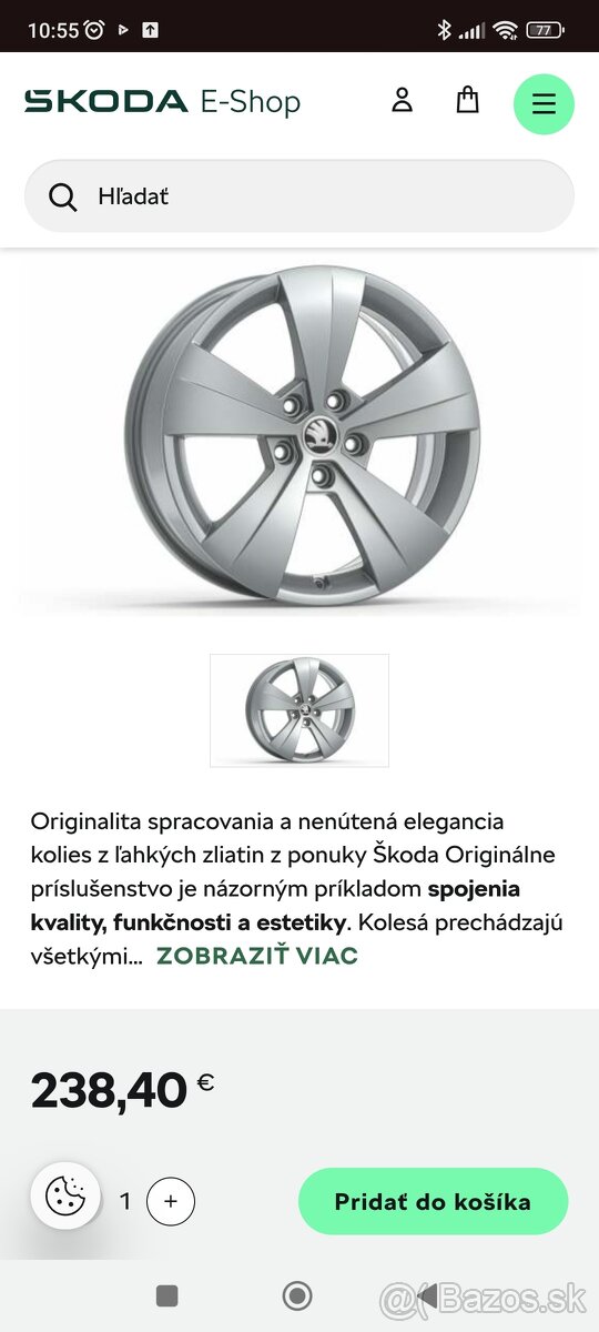5x112 R17 Originál Škoda Superb 3 - 9