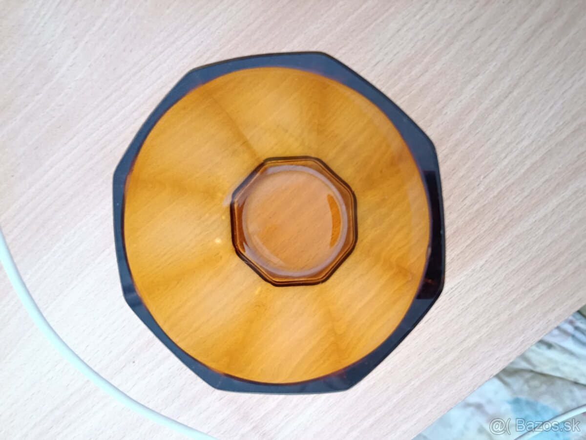 Retro misky , medové sklo - 9