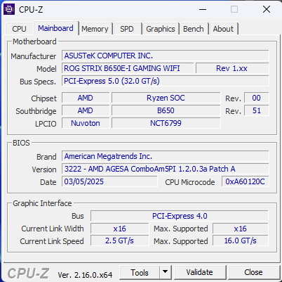 Predám ASUS ROG STRIX B650E-I GAMING WIFI - 9