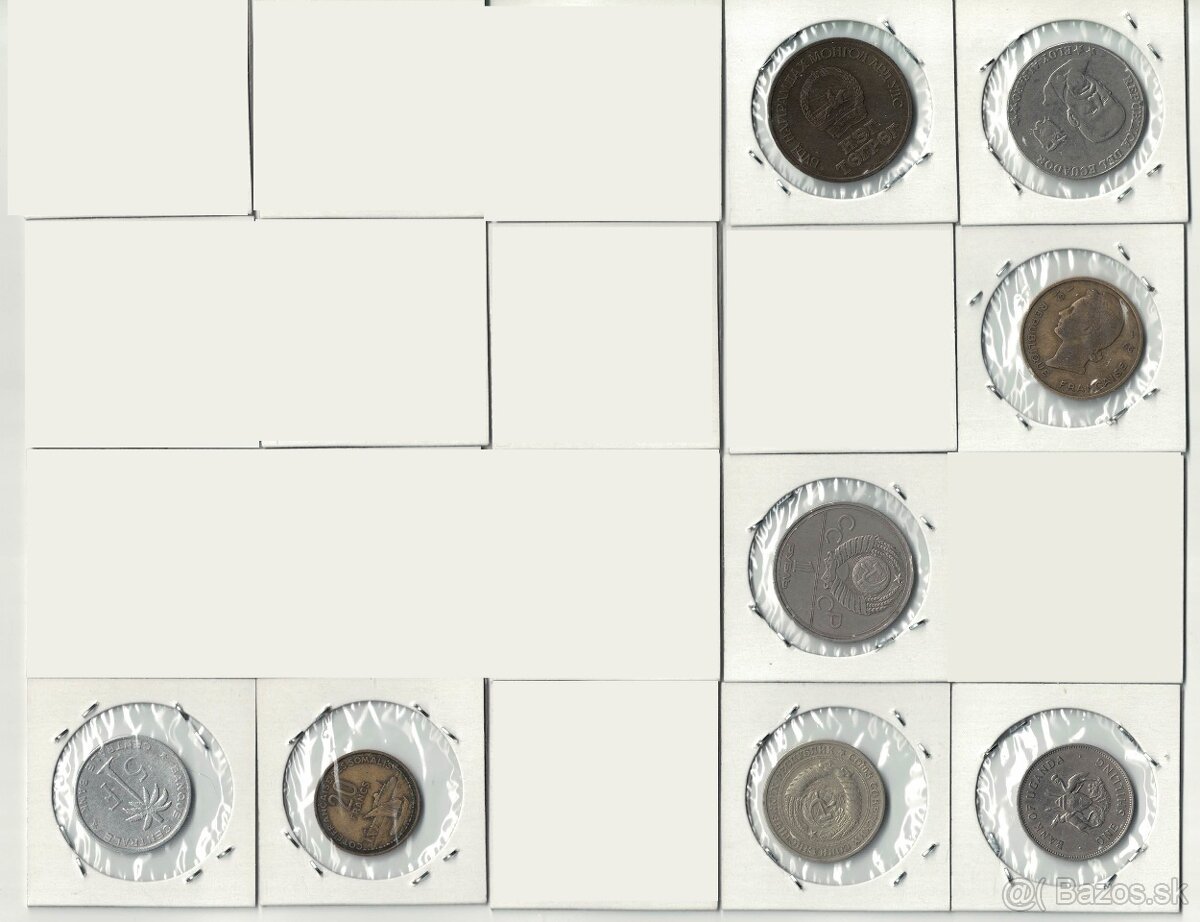 Zbierka mincí - rôzne svetové mince Afrika, Ázia, Ostrovy - 9