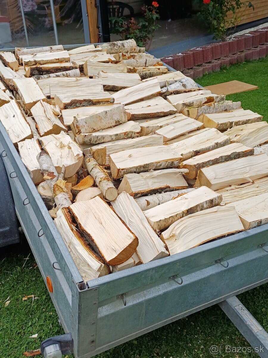 Štiepané palivové drevo breza - 9