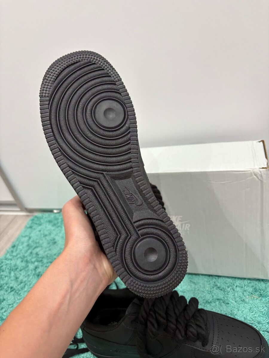 Airforce 1 čierne 44 rope laces - 9