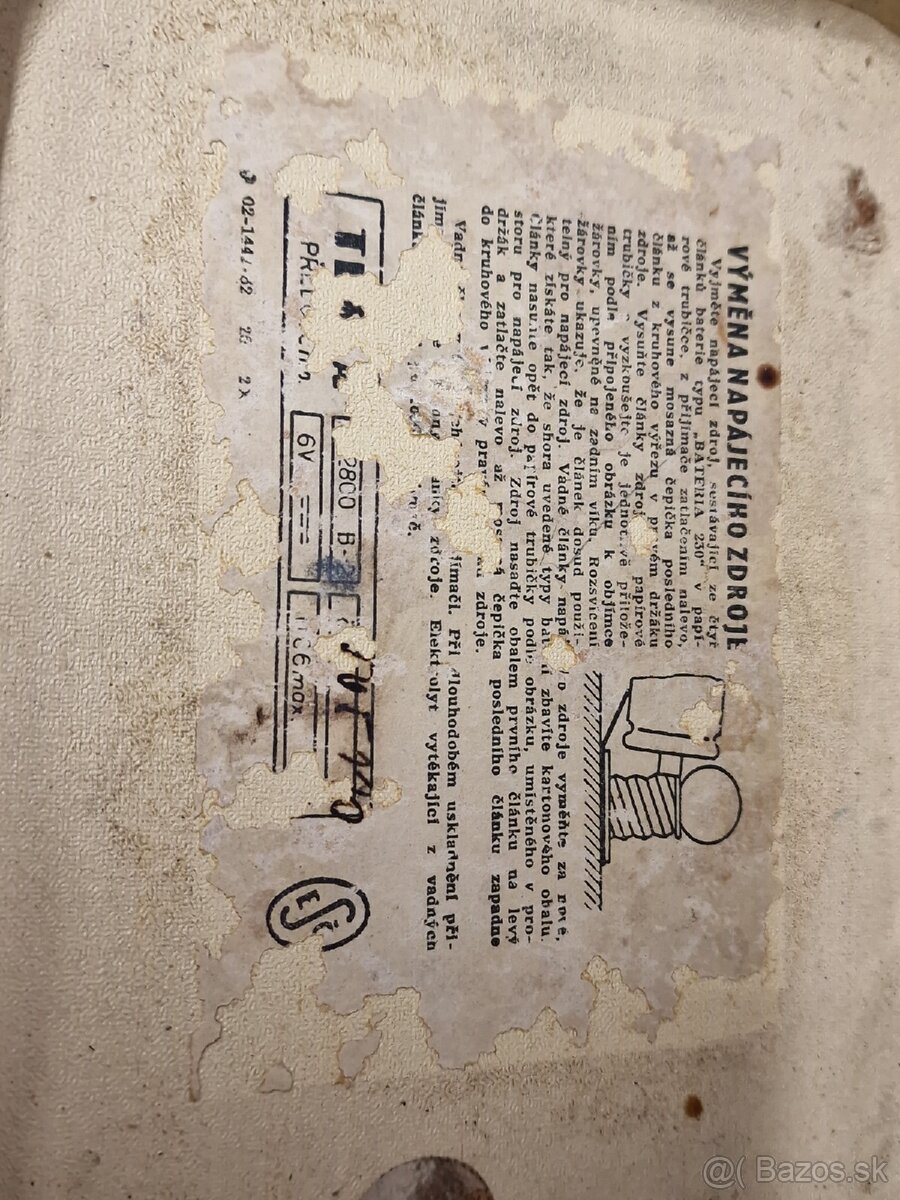 Tesla T 2800 B-2 / Radio Mír ☆ starožitné kabelkové radio - 9