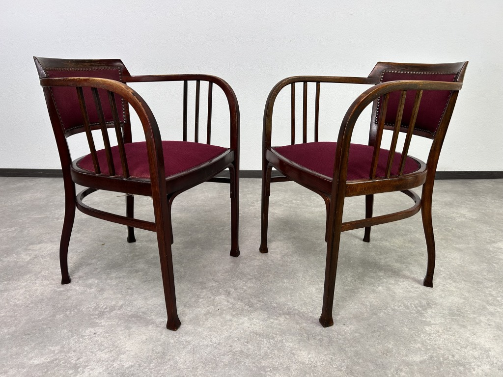 Thonet kresielka - taburety 1900 Otto Wagner - 9