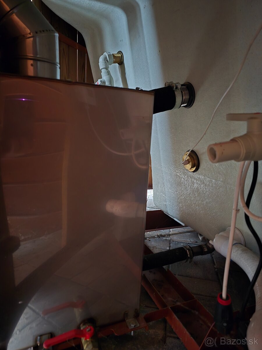 Drevená kúpacia kaďa / vírivka 220 cm na drevo - ZLAVA - 9