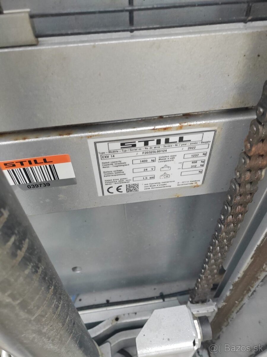 Elektricky paletovy vozik STILL EXV 14 ( 5,3m ) Li-on - 9