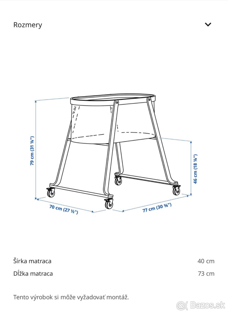 Detská postieľka Ikea Älskvärd - 9