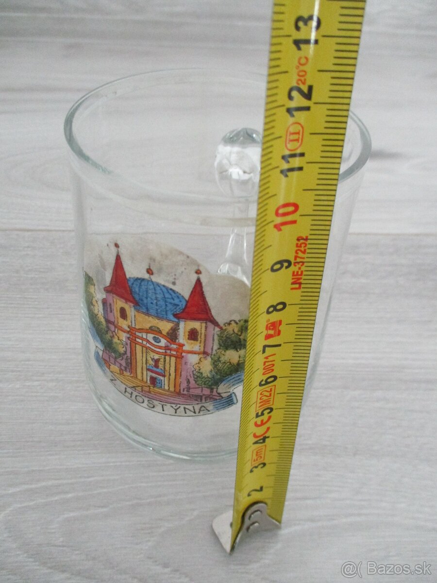 sadu troch starožitných sklenených pohárov - 9