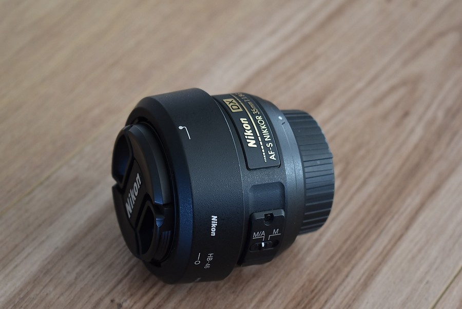 Nikkor 35 mm AF-s 1,8G nikon - clona krytky vrecko + filter - 9