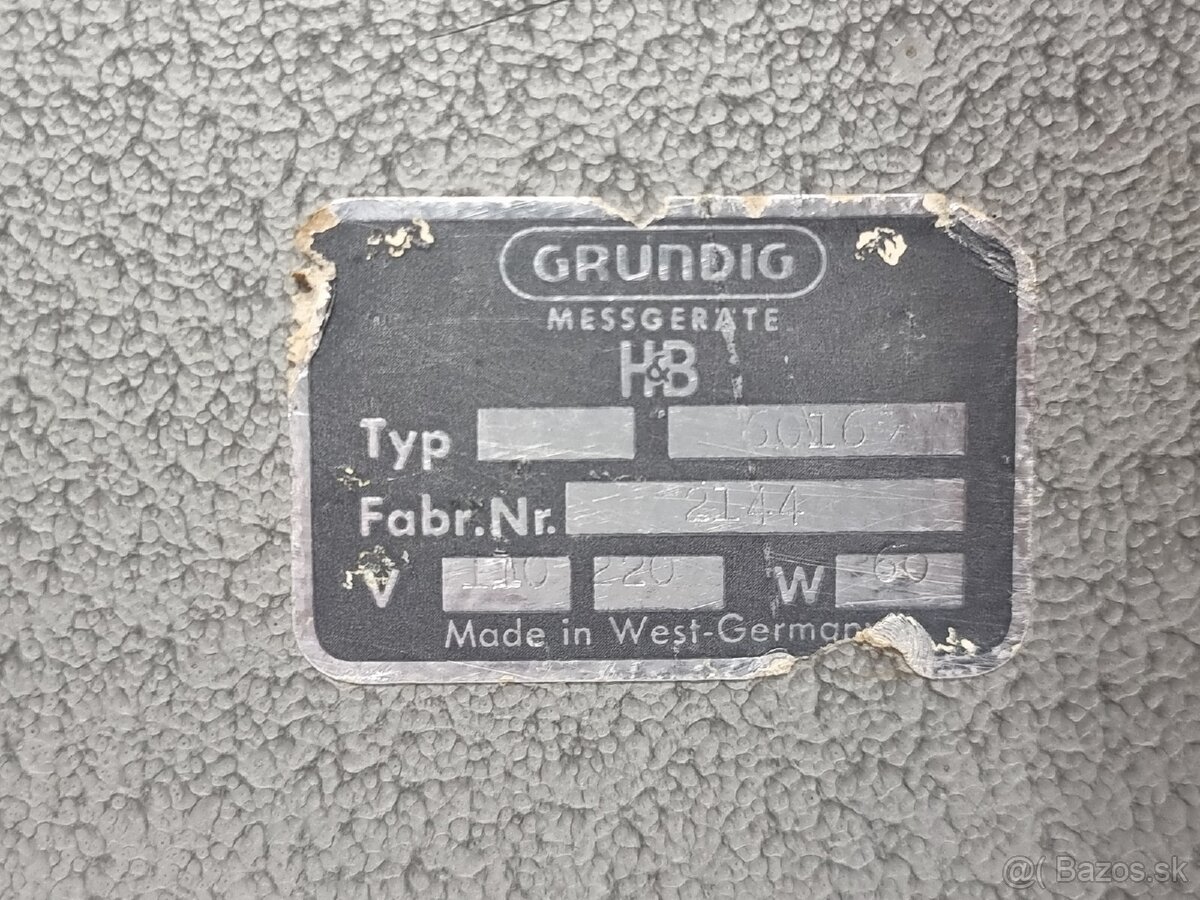 4-250MHz 》Wobbelsender Grundig model 6016 》lampový Vobler - 9