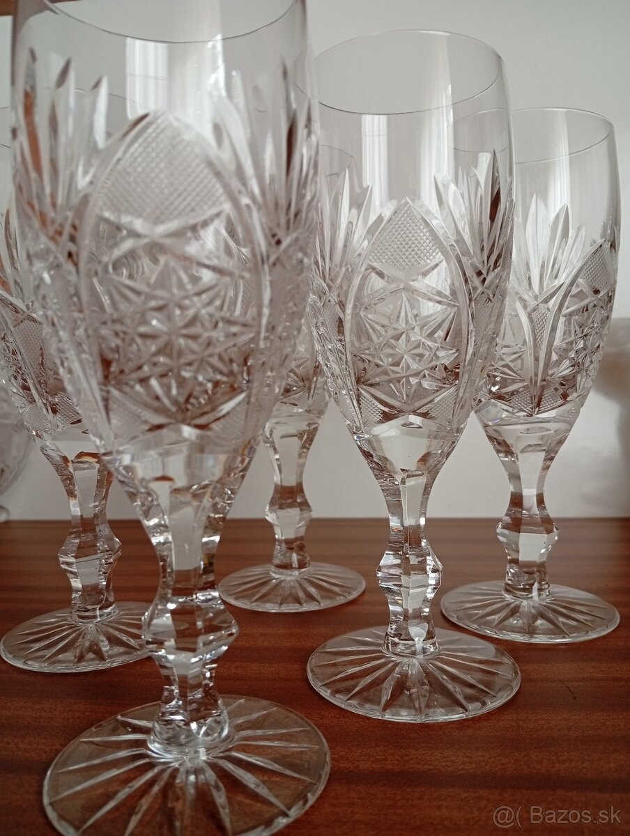 Bohemia kryštál súprava, poháre - 9