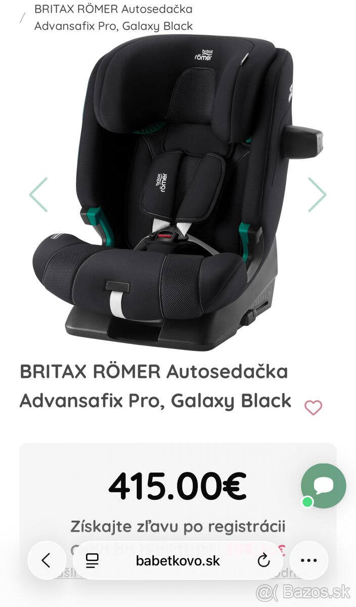 Predam autosedačku Britax Romer Advansafix pro galaxy black - 9