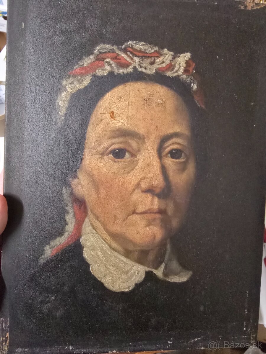 Starožitný obraz maľba na dreve - 9