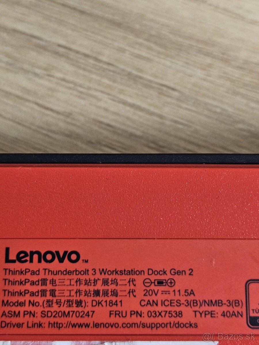 Dokovacia stanica Lenovo ThinkPad Thunderbolt 3 gen2 - 9