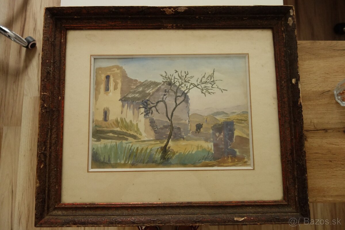 Obraz - Akvarel v ráme - 9