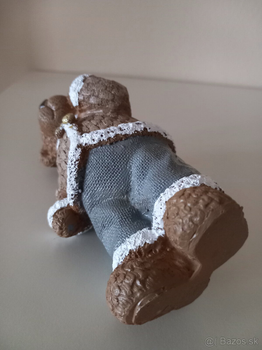 Sada 2ks stojacie keramické medvedíky - párik - 9