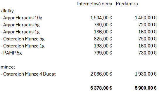 investičné zlato - 9