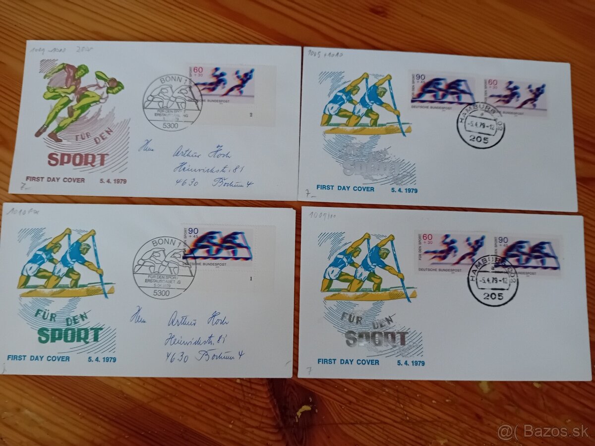 Známky FDC šport - 9