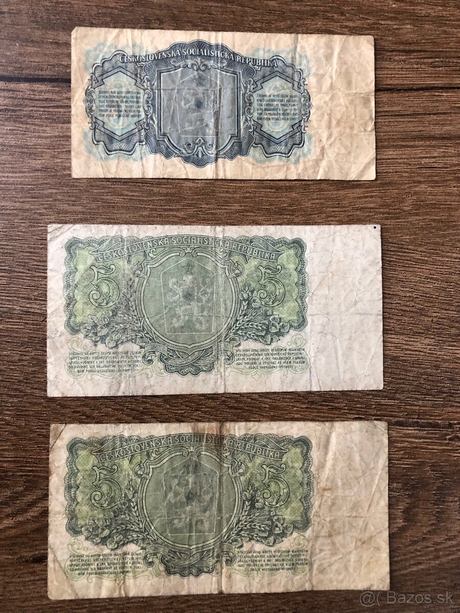 Bankovky PROTEKTORÁT a ČSR 2 - 9