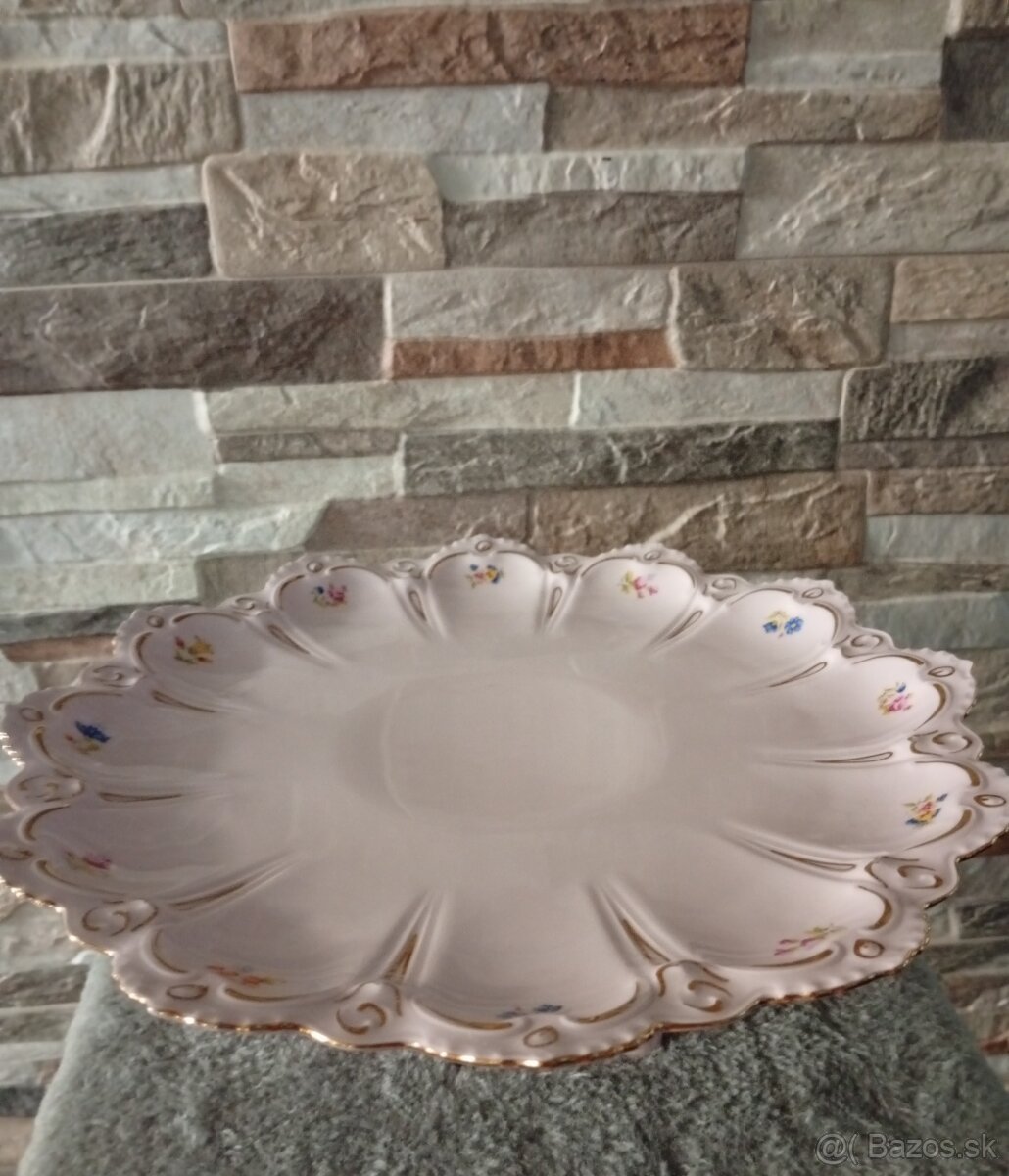 Růžový porcelán, velký nástolec, Chodov - 9