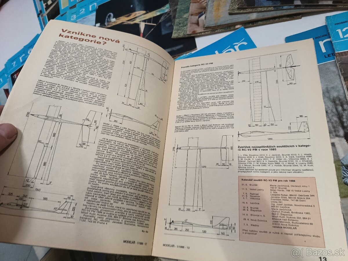 časopis Modelár 1979-1991, 58 čísiel - 9