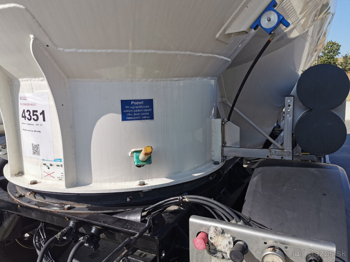 Prodám cisternový přívěs FELDBINDER HEUT 31 m3 na mouku - 9