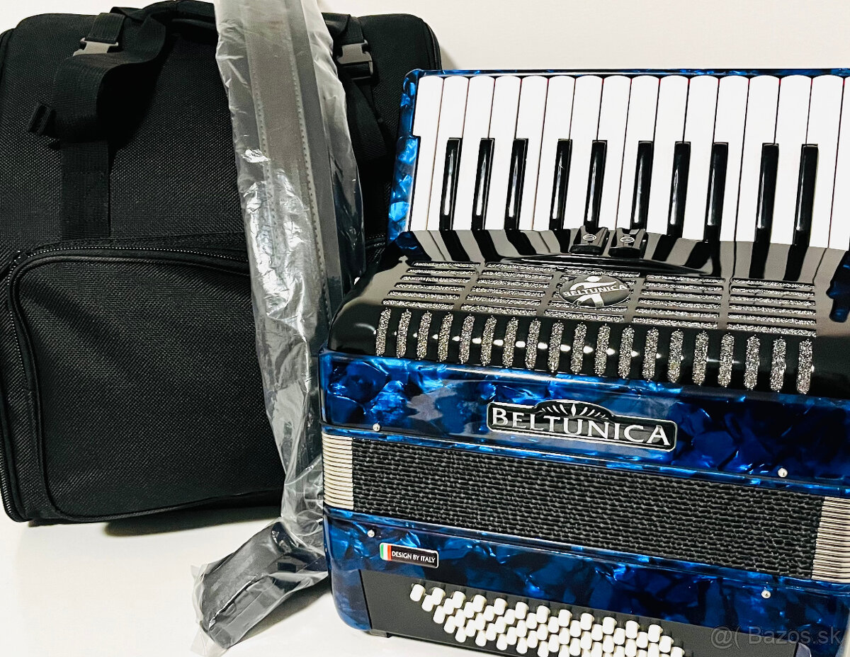 Predám nový akordeón BELTUNICA Vivaldi- 60 basový- ná - 9