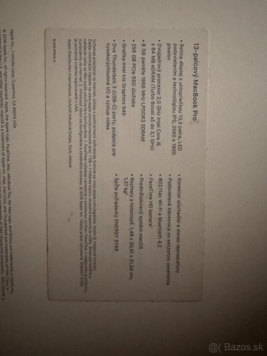 Macbook Pro 13' 2016 - 9