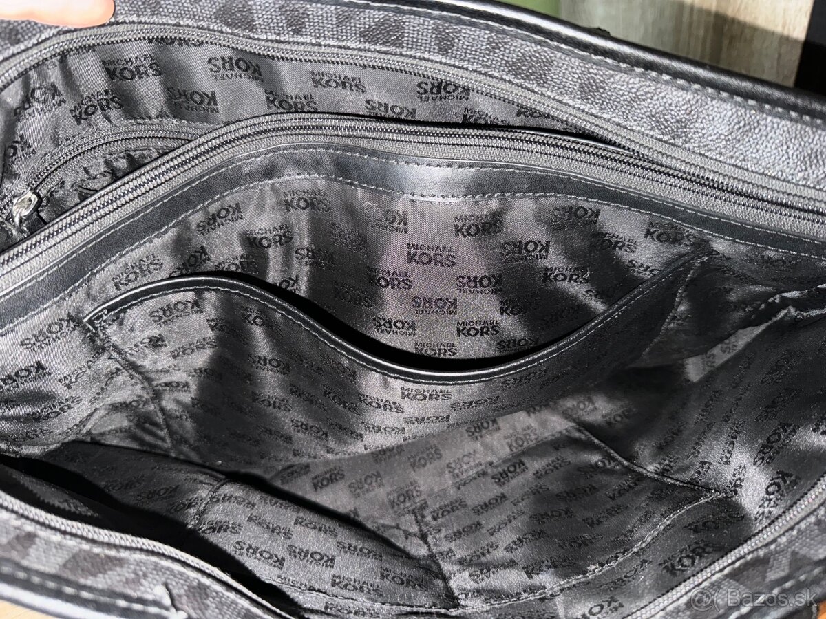 Michael Kors originál veľká čierna kabelka - 9
