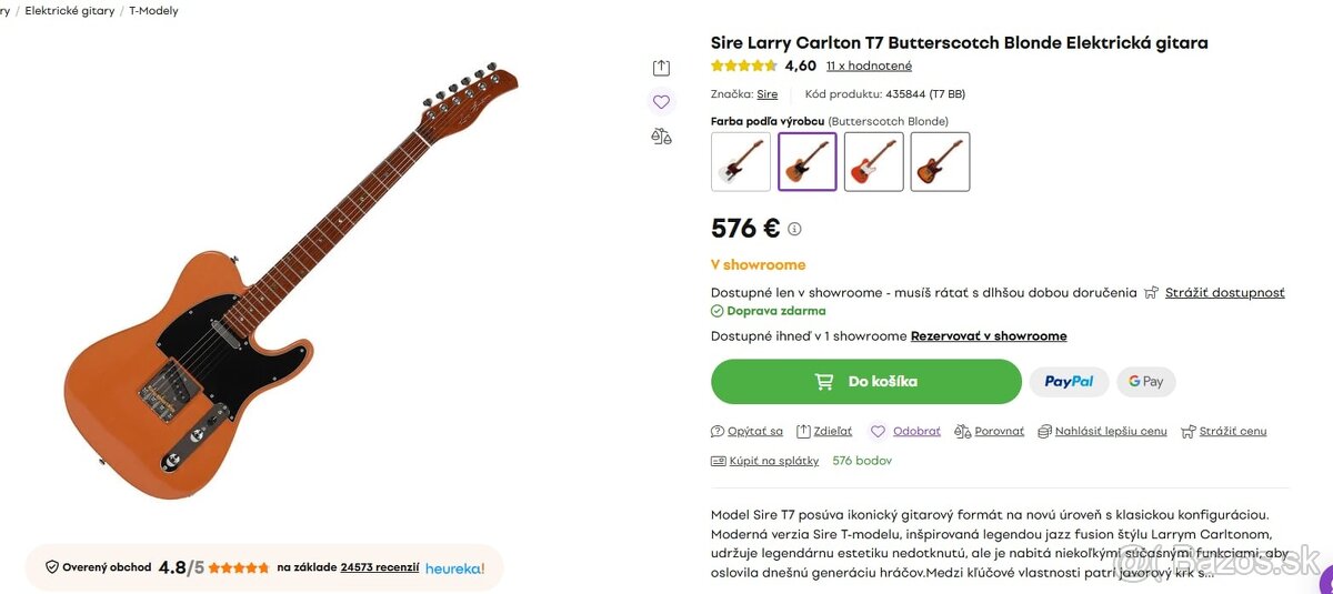 Elektrická gitara Telecaster - 9