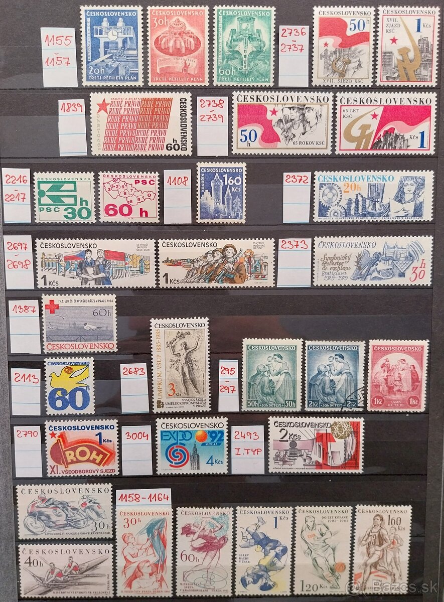 Známky ČESKOSLOVENSKO – 1 - 9