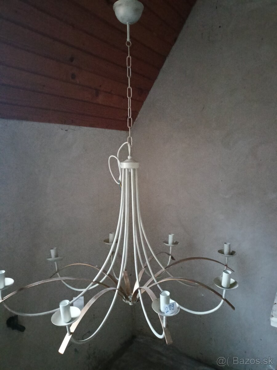 Nové malované, sklenene lustre - 9