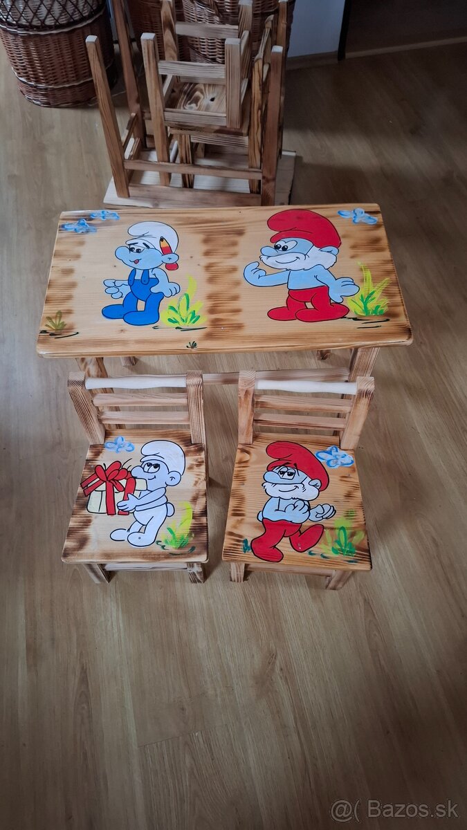 Detske drevene sedenie - 9