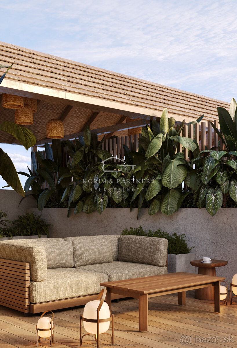 4 izbový luxusný apartmán s rozlohou 121,9 m² a strešnou te - 9