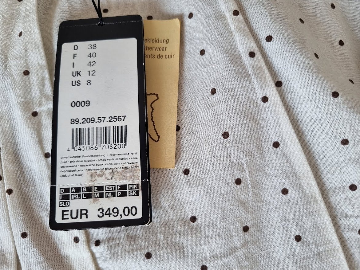 nové hnedé kožené sako Comma v. 38 - 9