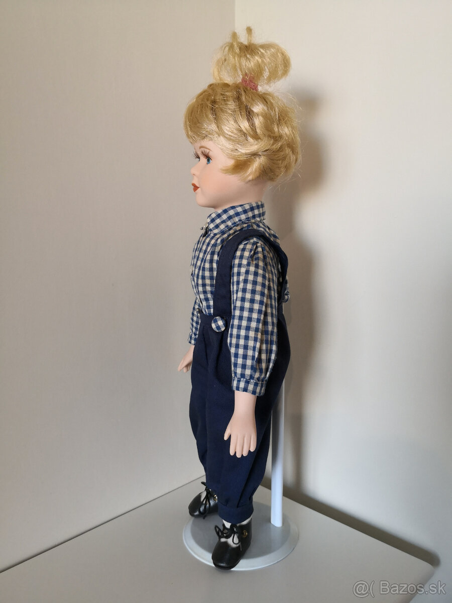 Stará porcelánová zberateľská bábika 42cm - 9