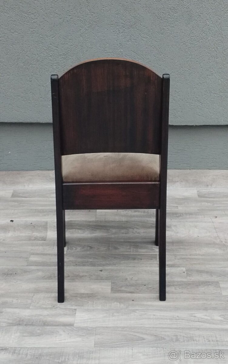 Sada 6 jedálenských stoličiek ” ART DECO “. - 9