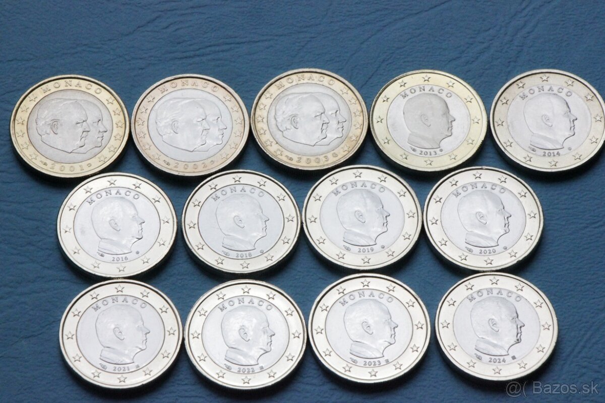 Obehové euromince 2euro v UNC - 9