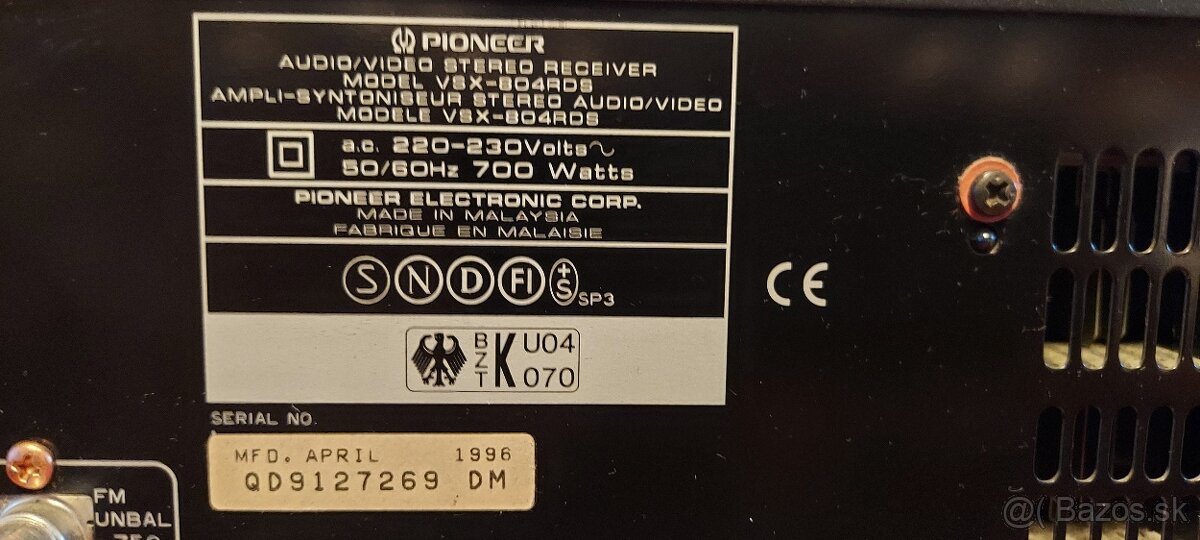 Predám receiver Pioneer, Grundig a JVC - 9