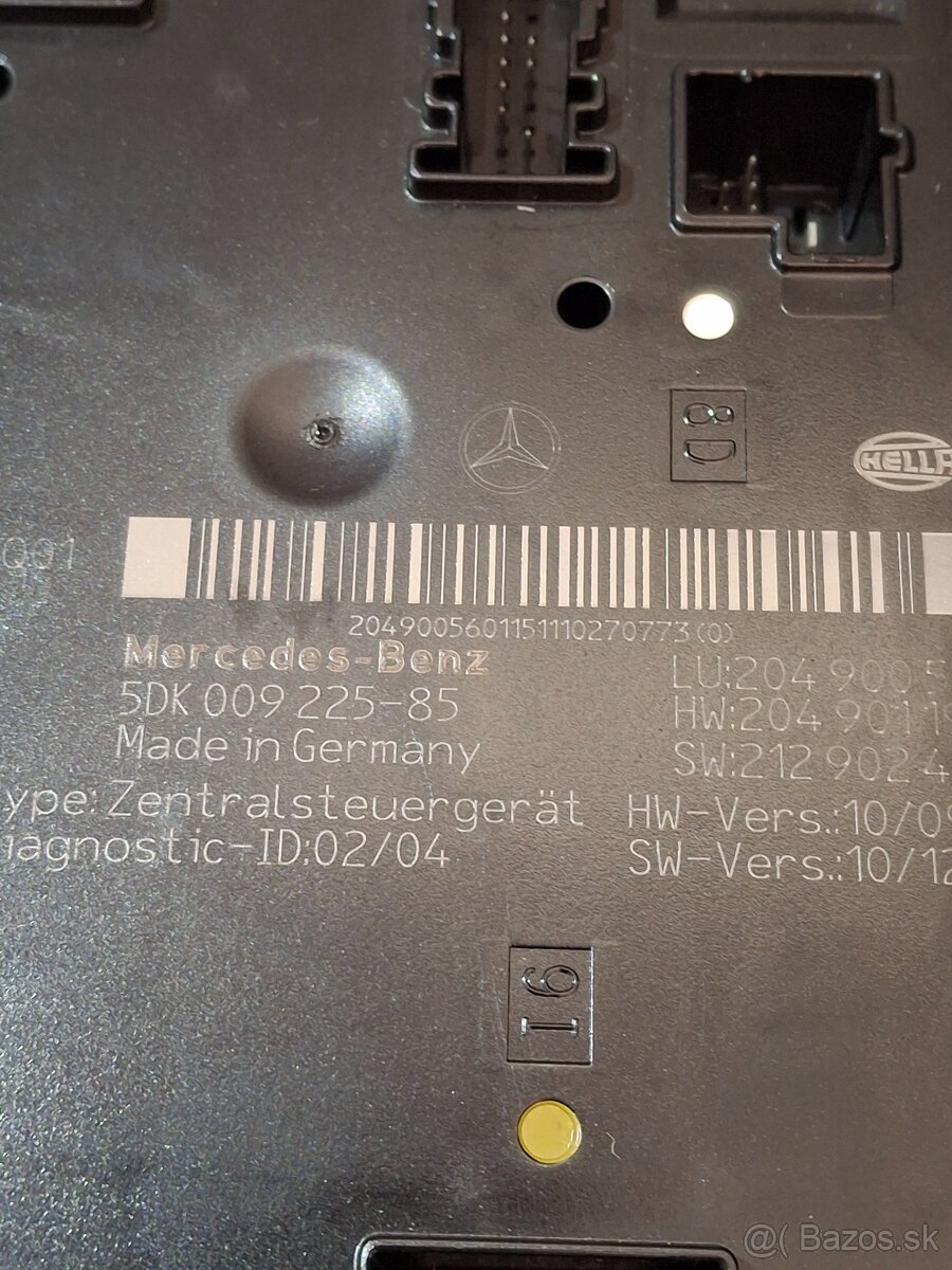 Predám poisťovací modul W204 C180d - 9