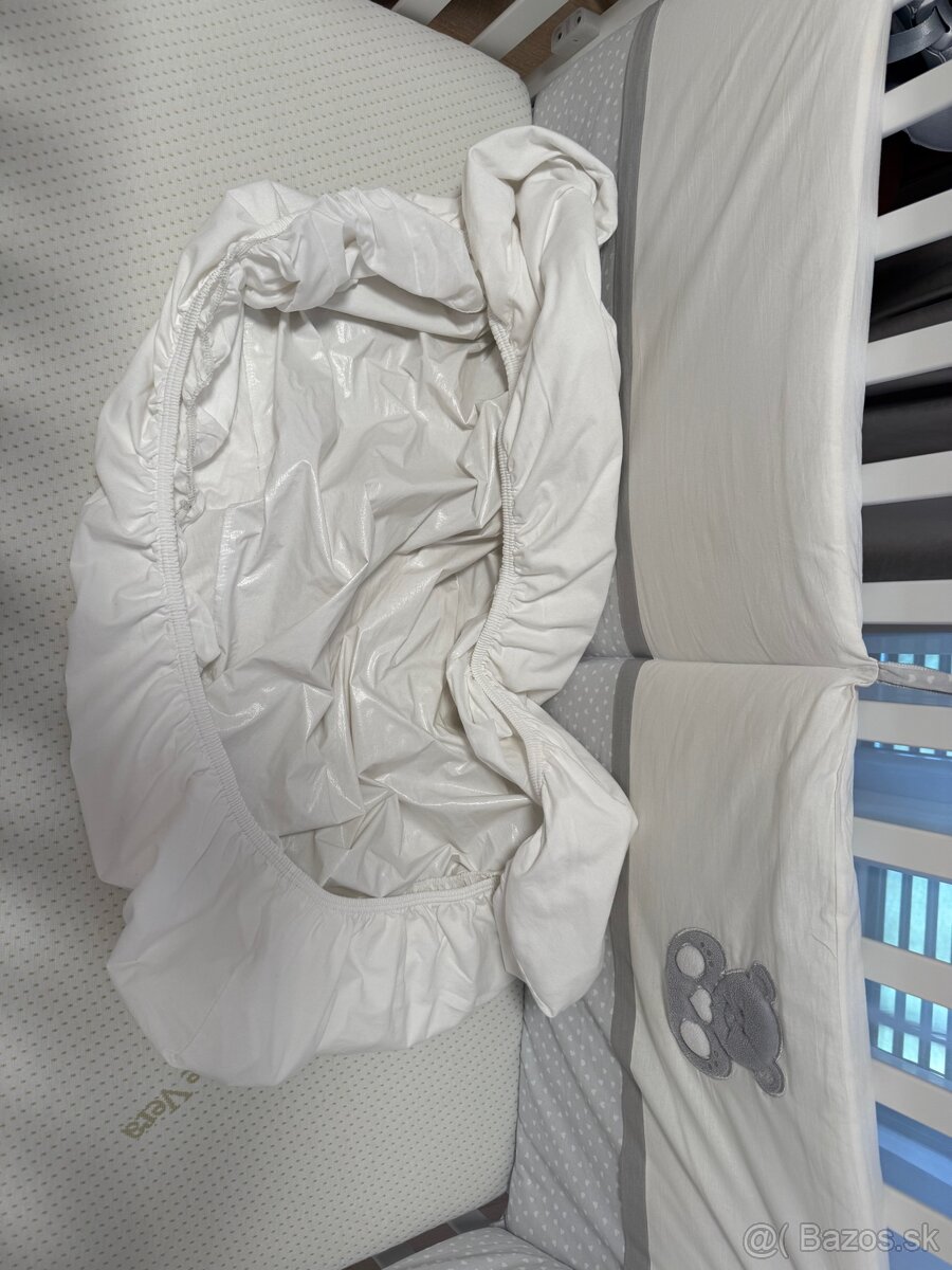 Detská postieľka Erbesi s medvedíkom a srdiečkami - 9