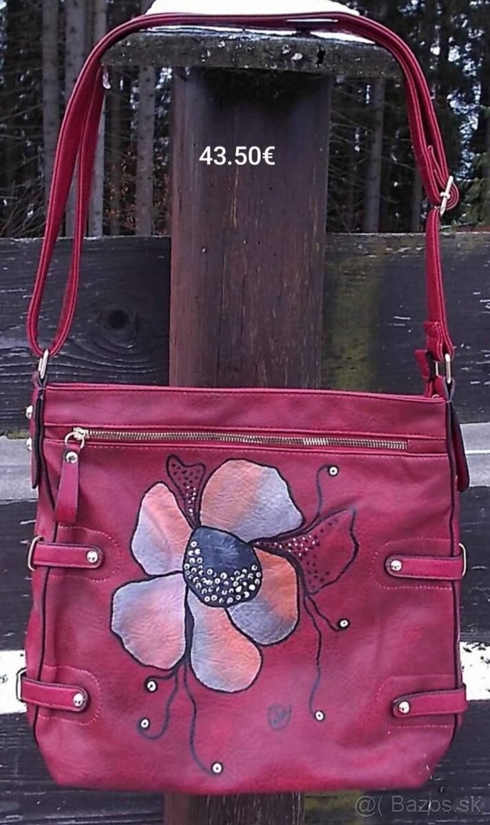 Kabelky, batohy. originál maľba/art/handmade 1,časť - 9