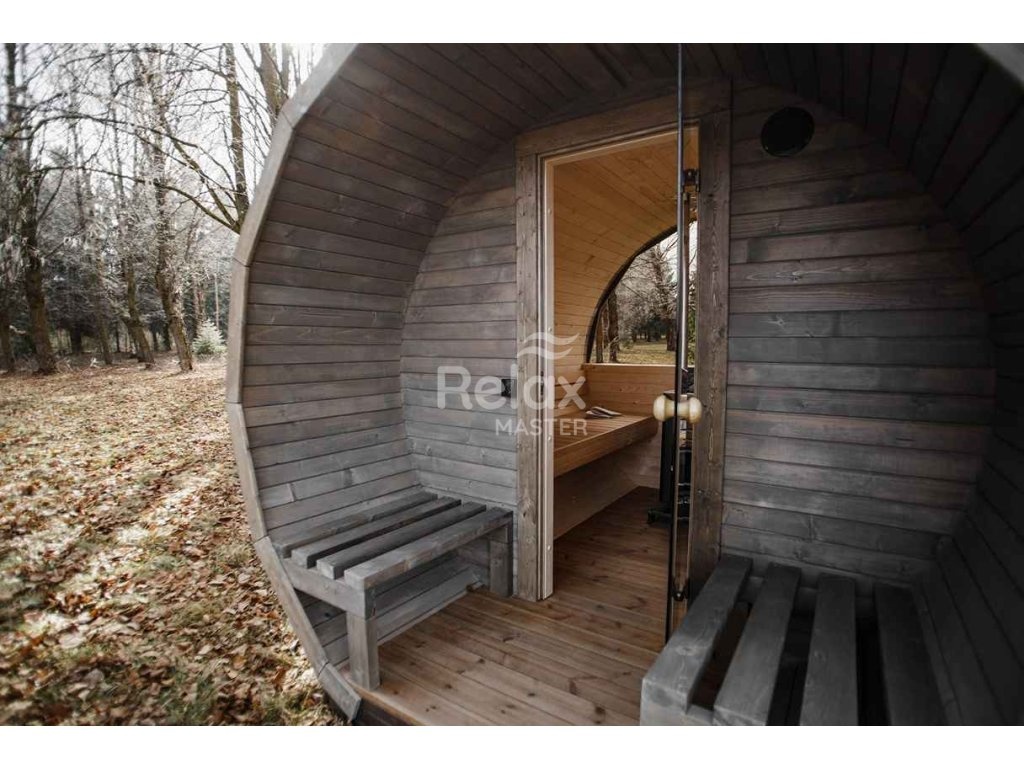 Finská sudová sauna 3m Premium - 9