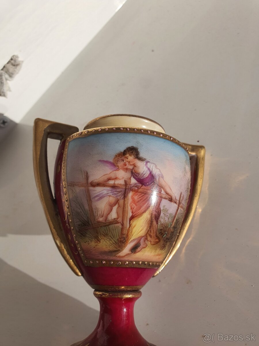 Starožitná porcelánová amfora Alt Wien - 9