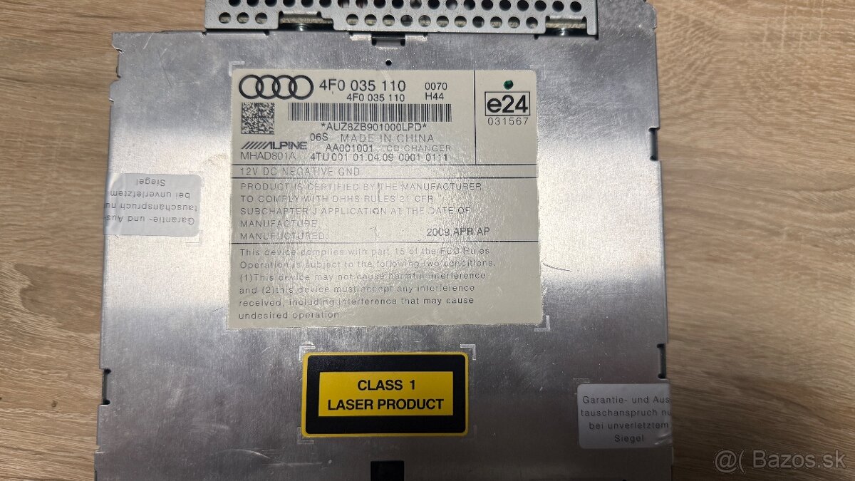 Audi a6c6 navigácia, CD changer, rádio tuner - 9