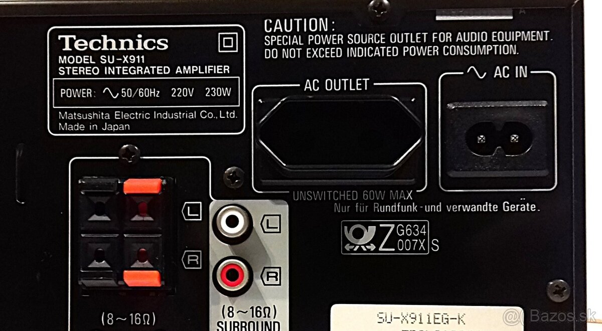 Zostava TECHNICS gramo,equalizer,tuner,CD,deck,zosiln. = M02 - 9